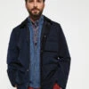 Veste Parka, Col En Velours - Bleu Marine -castorama shop 001009614 001 V1 T4