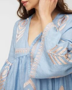 Robe En Lin KORI S22K230221-2119 11 Robe En Lin KORI S22K230221-2119 -castorama shop 174 s22k230221 2119lightbluepinkbronze 05