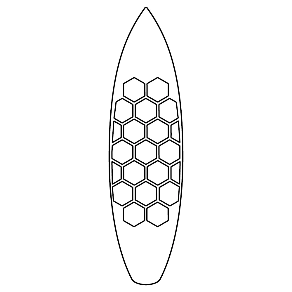 Grip De Traction SURF Antidérapant Hexapads Howzit - 20 Pcs 4 Grip De Traction SURF Antidérapant Hexapads Howzit - 20 Pcs – Image 2