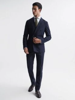 Reiss Blue Broadgate Prince Of Wales Check Mixer Trousers 9 Reiss Blue Broadgate Prince Of Wales Check Mixer Trousers -castorama shop 2XP798s3