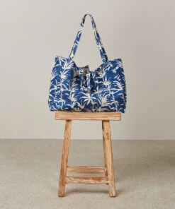Hartford Sac De Plage Imprimé Palmiers Bleu