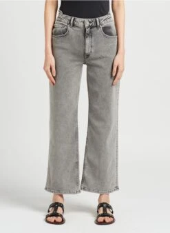 Reiko NADY - Jean Large En Coton Mélangé | Jean Délavé