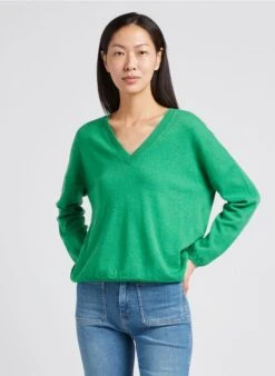 GERARD DAREL LAYON - Pull Col V En Cachemire | Vert