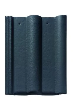 Tuile Double Romane Beton Ardoise - Long. 42 Cm X Larg. 33 Cm