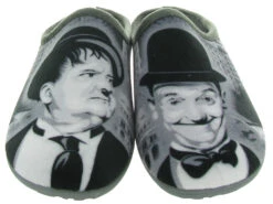La Maison De L Espadrille Chaussons Et Pantoufles 6770 Laurel Hardy Noir