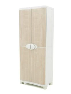 Armoire De Rangement En Plastique Armoire à Balais Hêtre 70x184cm