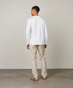 Hartford Tee-shirt Henley En Jersey Slub Blanc -castorama shop AZ70303 01 3 0ea0