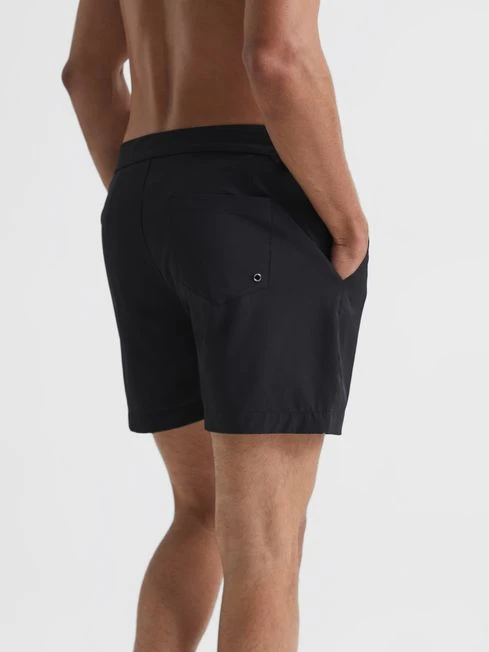 Reiss Black Sun Side Adjuster Swim Shorts 6 Reiss Black Sun Side Adjuster Swim Shorts – Image 5
