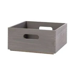 Castorama Boîte De Rangement Rectangulaire En Pin Massif Vitoria Mixxit Coloris Gris