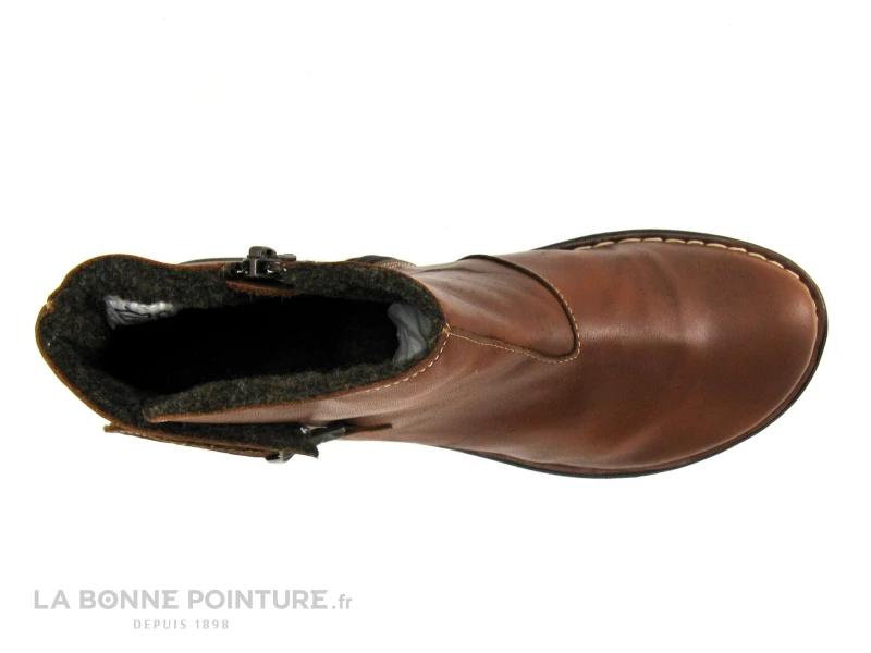 Morans GRINGE Marron - Boots Femme Cuir Marron - Doublure Chaude 8 Morans GRINGE Marron - Boots Femme Cuir Marron - Doublure Chaude â Image 6