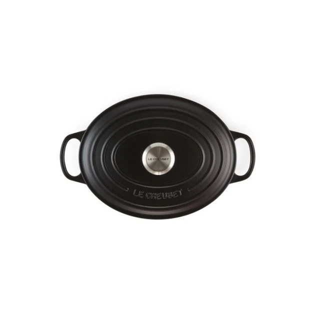 Cocotte En Fonte Ovale 31 Cm Noir Mat Le Creuset Signature 4 Cocotte En Fonte Ovale 31 Cm Noir Mat Le Creuset Signature – Image 3