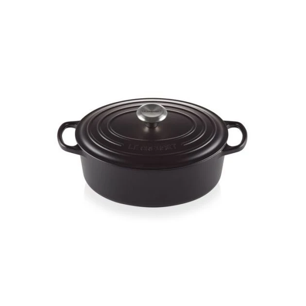 Cocotte En Fonte Ovale 31 Cm Noir Mat Le Creuset Signature 2 Cocotte En Fonte Ovale 31 Cm Noir Mat Le Creuset Signature