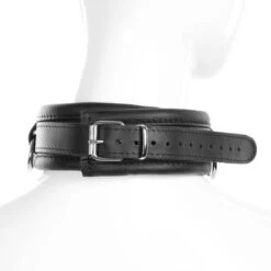 COLLIER CUIR NOIR -castorama shop collier cuir noir 2