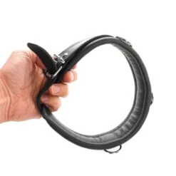 COLLIER CUIR NOIR -castorama shop collier cuir noir 3