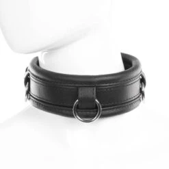 COLLIER CUIR NOIR -castorama shop collier cuir noir 4