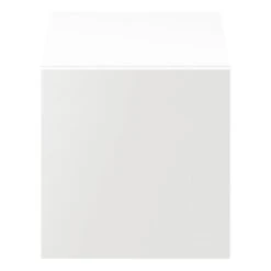 Castorama Cube De Rangement Avec Porte Blanche GoodHome Atomia H. 37,5 X L. 37,5 X P. 37 Cm