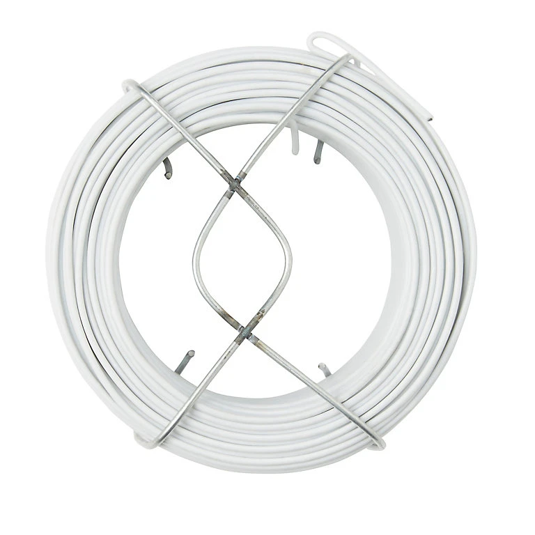 Castorama Fil D'acier Revêtement PVC Blanc Diall ø1.4 Mm, 50 M 2 Castorama Fil D'acier Revêtement PVC Blanc Diall ø1.4 Mm, 50 M