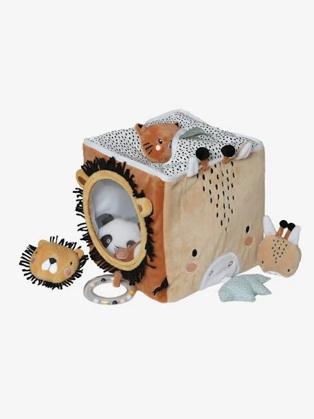 Grand Cube D'activités En Tissu TANZANIE Multicolore - Vertbaudet 3 Grand Cube D'activités En Tissu TANZANIE Multicolore - Vertbaudet – Image 2