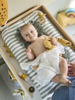 Housse Pour Matelas à Langer Personnalisable TREK Rayé Vert - Vertbaudet -castorama shop housse pour matelas a langer personnalisable trek 2