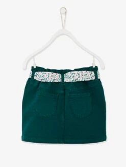 Jupe Style "paperbag" Fille Ceinture Foulard Fleurie Rose - Vertbaudet -castorama shop jupe style paperbag fille ceinture foulard fleurie 4