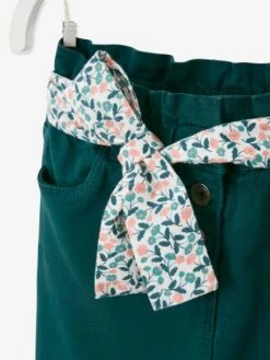 Jupe Style "paperbag" Fille Ceinture Foulard Fleurie Rose - Vertbaudet -castorama shop jupe style paperbag fille ceinture foulard fleurie 5