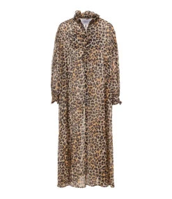 Robe Longue Bow Léopard