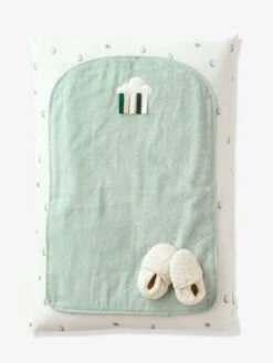 Matelas à Langer Bio Collection LOVELY NATURE Avec Housse + 2 Tapis Blanc/vert - Vertbaudet