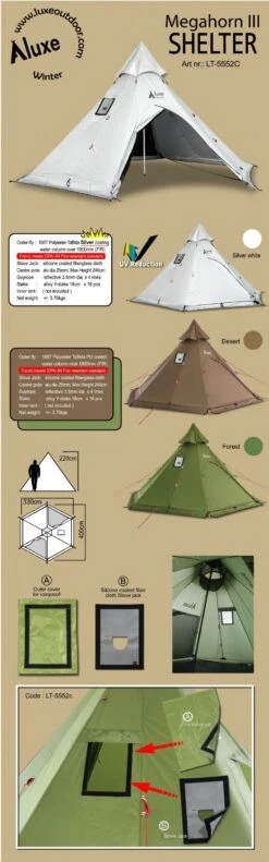 Luxe Outdoor Megahorn III 13 Luxe Outdoor Megahorn III -castorama shop tente luxe outdoor megahorn iii 02