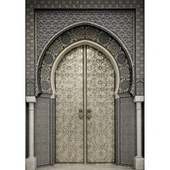 Castorama Toile Sur Chassis Porte Orientale Strass 65 X 92,5 Cm